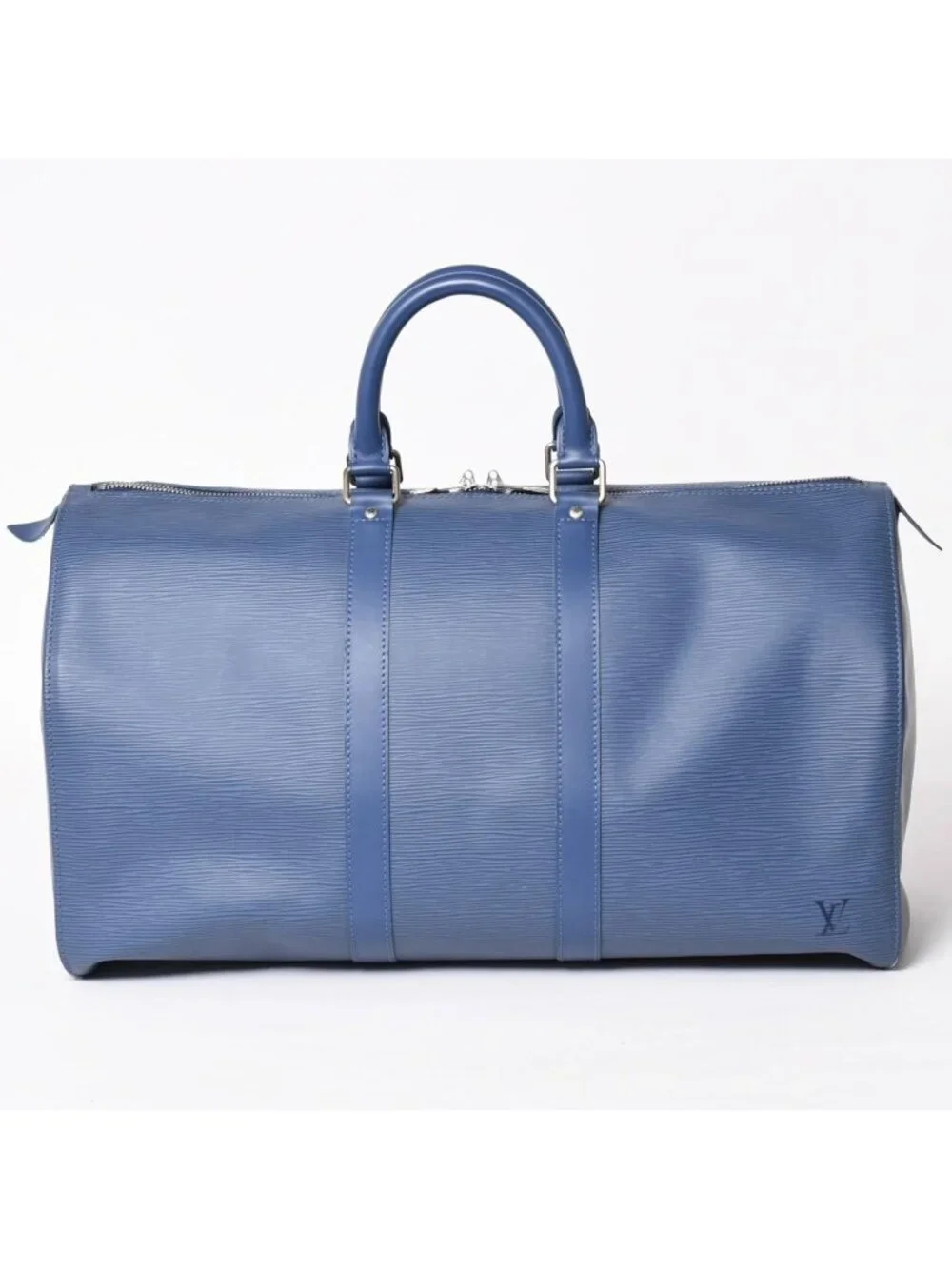 Louis Vuitton Boston Bag Keepall 45 Epi Miltille Silver